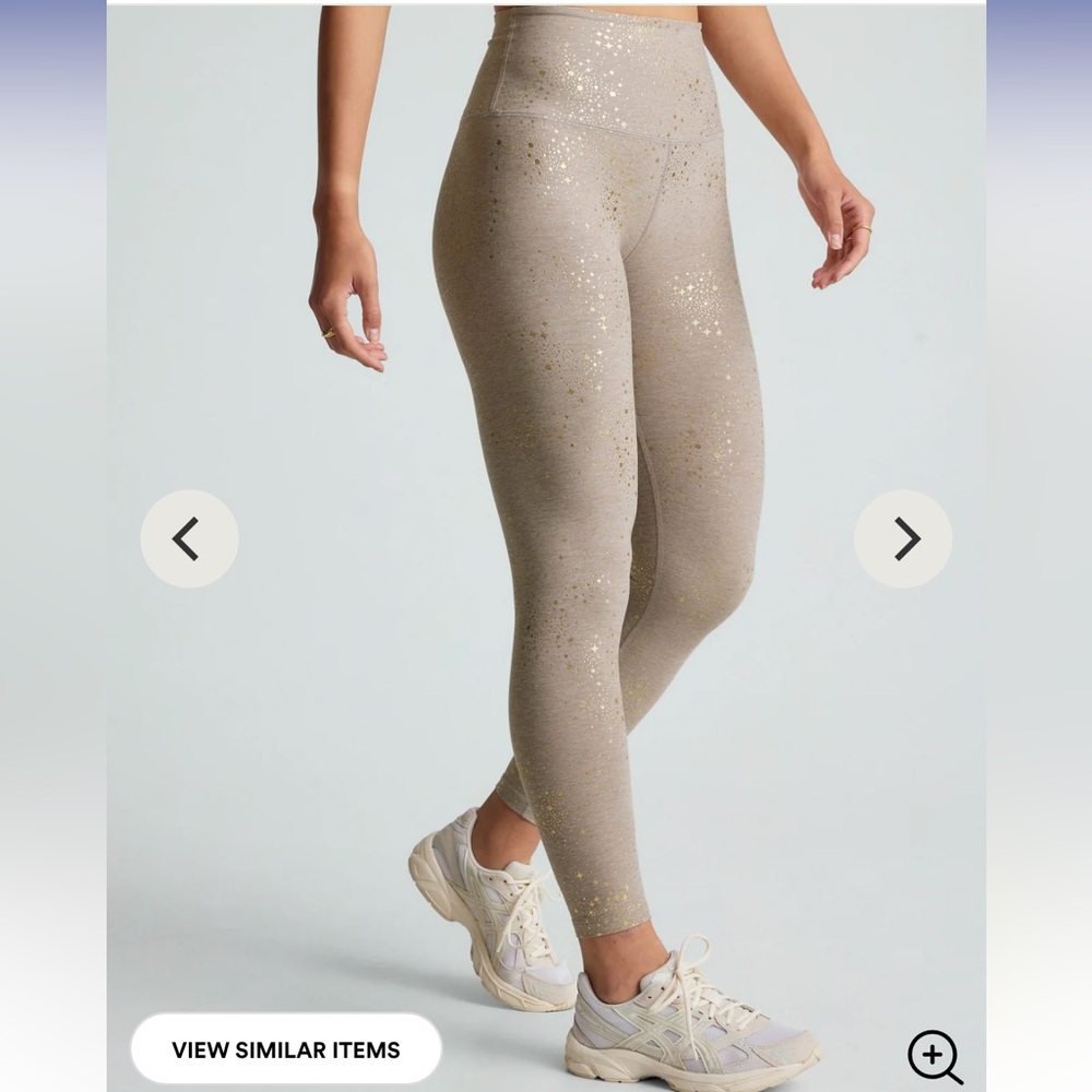 Beyond Yoga Chai Lucky Stars SoftShine High Waisted Midi Legging